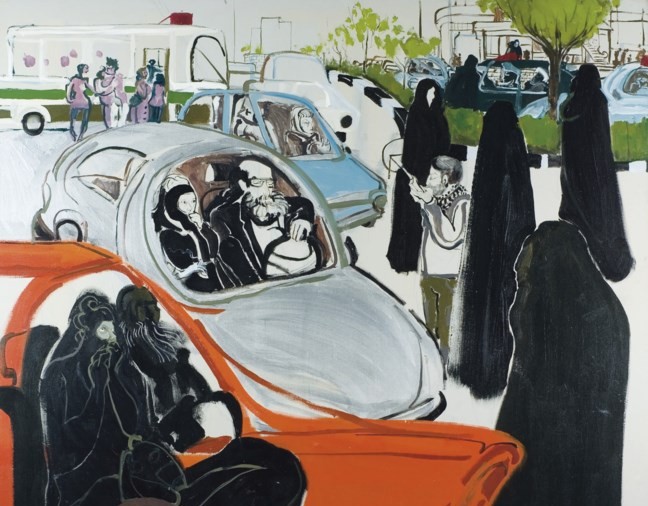 Women in Cars (2007), Rokni Haerizadeh.
