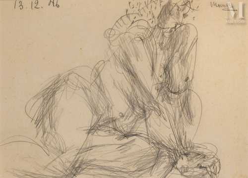 ArtChart | Seated Nude by Fikret Moualla