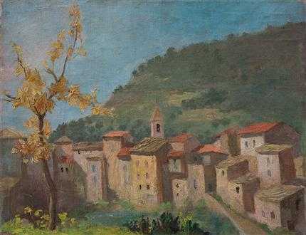 ArtChart | A Village near the Florence by Abolhassan Sadighi