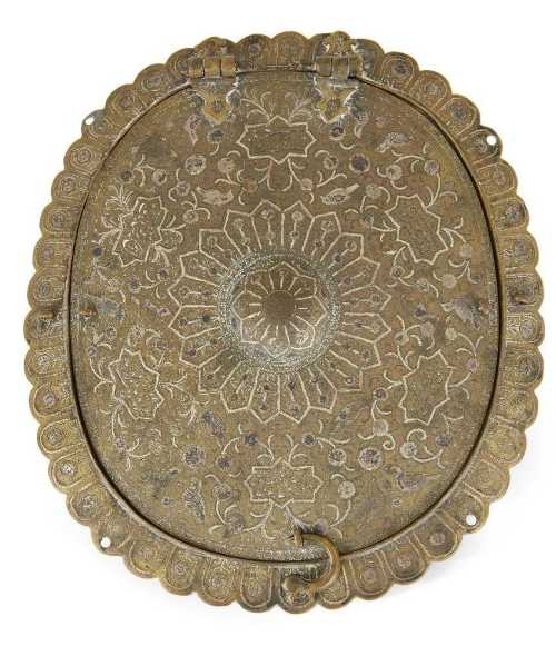 ArtChart | A Qajar silver inlaid brass mirror case, Iran, late 19th century by Unknown Artist