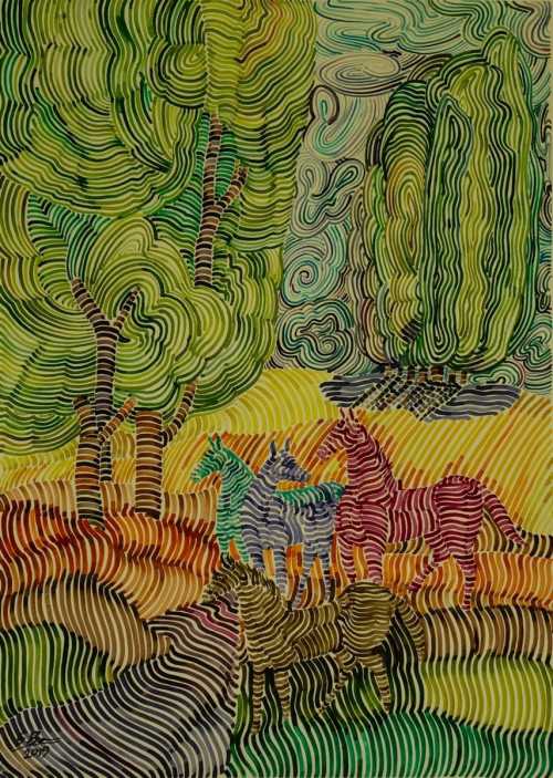 ArtChart | Horse Gathering 3 by Seroj Barseghian