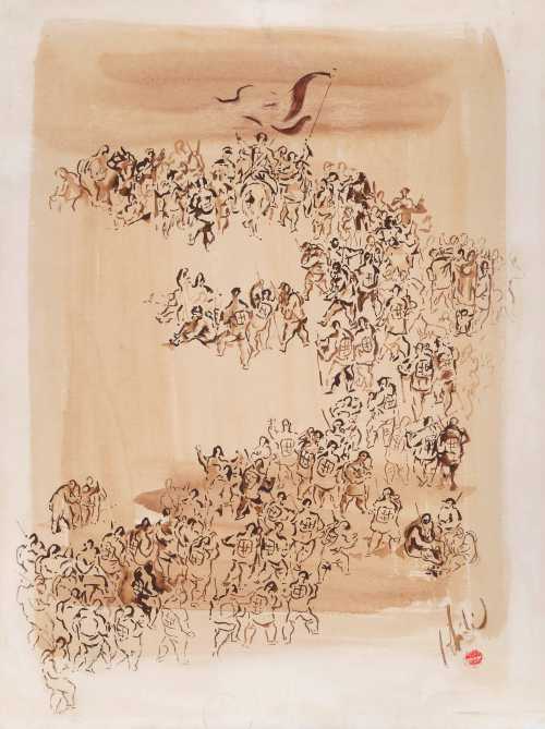 ArtChart | La foule by Abidin Dino