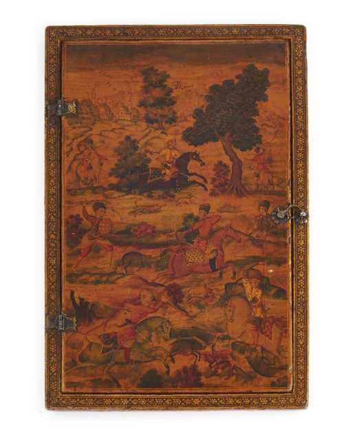 ArtChart | A Zand lacquered papier mache mirror case, Iran, dated 1192 AH/1778-9 AD by Unknown Artist