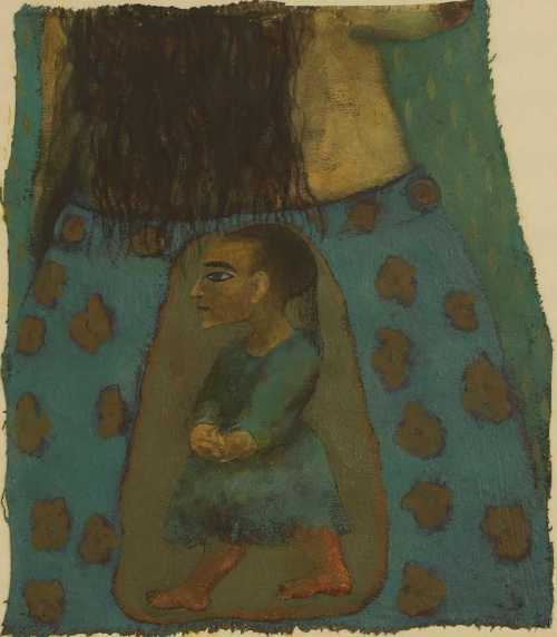 آرتچارت | فیگوری با لباس آبی از سمیرا عباسی