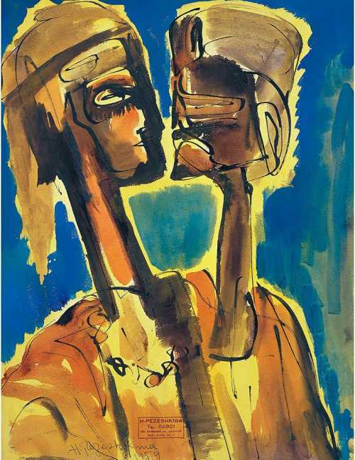 ArtChart | Two Profile Figures by Houshang Pezeshknia