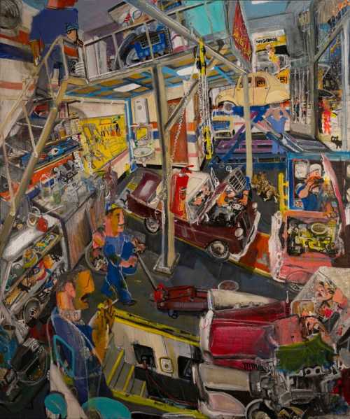 ArtChart | The Mercedes Benz Repair Shop by Arsia Moghaddam