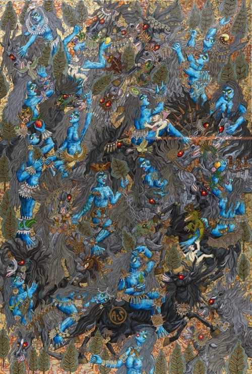 آرتچارت | آبی از مجموعهٔ «شیطان» از علی اکبر صادقی