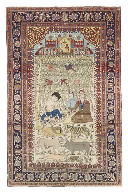 ArtChart | A PICTORIAL KASHAN 'MOHTASHAM' RUG by Unknown Artist