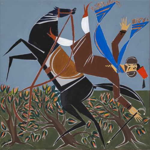 ArtChart | Untitled (Man and Horse) by Hussein Madi