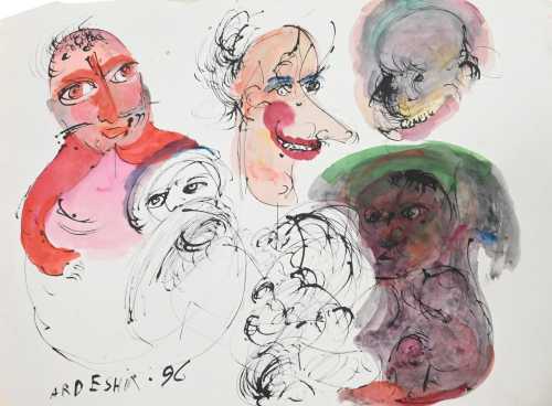 آرتچارت | پنج پرتره کاریکاتوری عجیب و غریب از اردشیر محصص