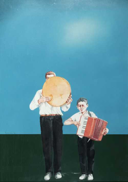 ArtChart | Two Buskers by Bizhan Bassiri