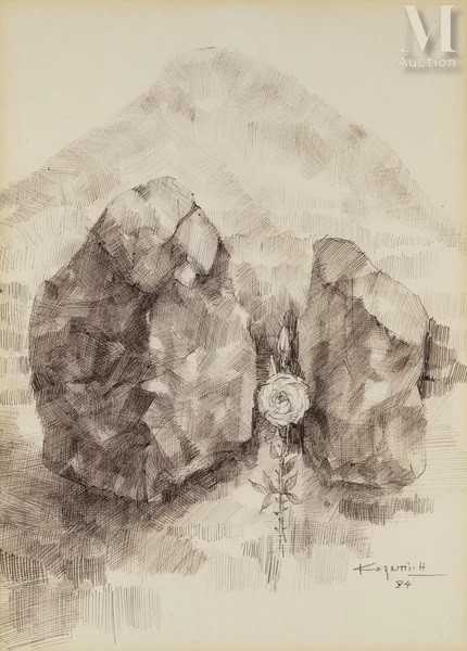 ArtChart | The Rose on the Rocks by Hossein Kazemi