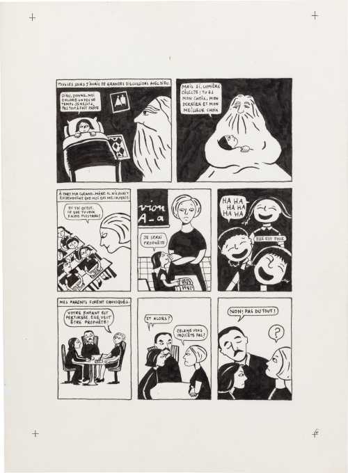 ArtChart | Persepolis (Original Book Art, page 6) by Marjane Satrapi