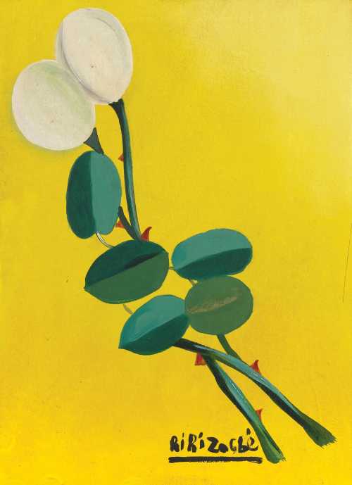 ArtChart | Two Roses by Bibi Zogbe