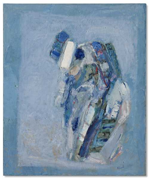 ArtChart | Untitled (Blue Composition) by Shafic Abboud