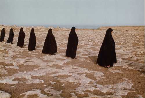 ArtChart | Women in a Line (from the Rapture series) by Shirin Neshat