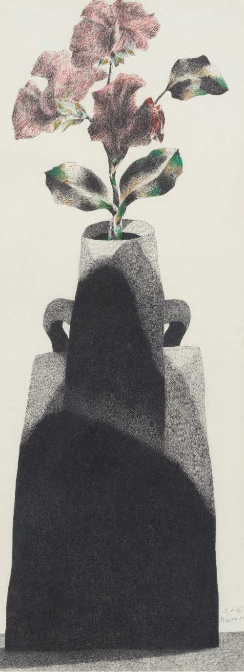 آرتچارت | گل‌ها در گلدان از رباب نمر