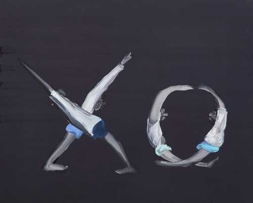 ArtChart | XO with Stripes by Tala Madani