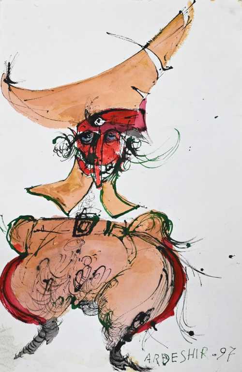 آرتچارت | فیگور عجیب با کلاه بزرگ از اردشیر محصص