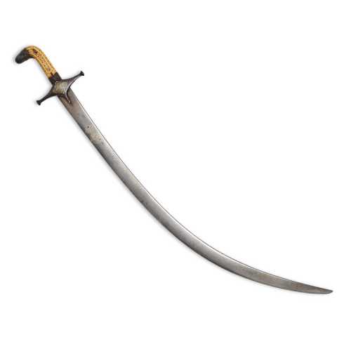 ArtChart | An ivory-hilted sword with blade signed by Muhammed Ali Kirmani ibn Sadeq, dedicated to Nader Shah (r.1736-47), Persia, early 18th Century by Unknown Artist