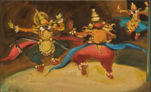 ArtChart | Untitled (Dancers in Costume) by Adham Wanly