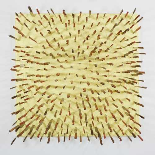 ArtChart | Wooden Knife on Yellow by Farhad Moshiri