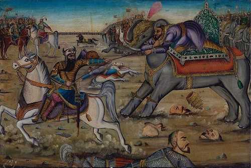 ArtChart | Rostam and Ashkbus War by Mohammad Madabber