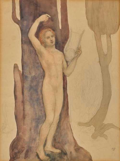 ArtChart | Untitled (Orpheus) by Kahlil Gibran