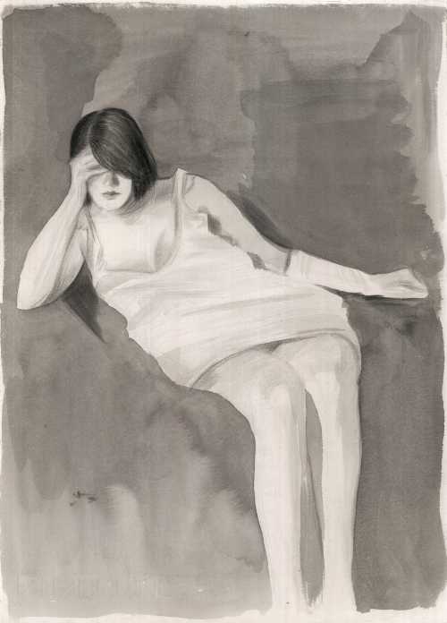 آرتچارت | زنی با دستکش از حسین شیراحمدی