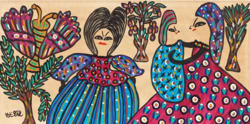 آرتچارت | زن با کودک از باية محي الدين‎