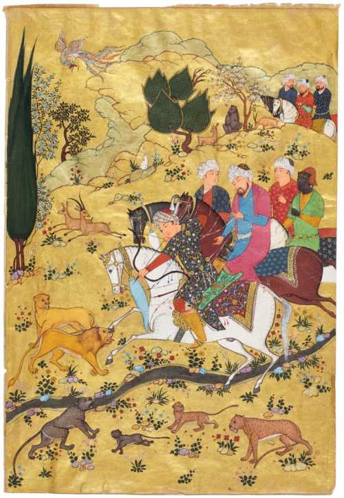 ArtChart | Bahram Gur Hunting by Hossein Behzad