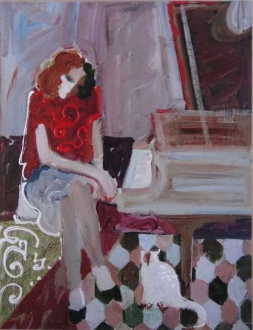 ArtChart | At the Piano by Mahmood Sabzi