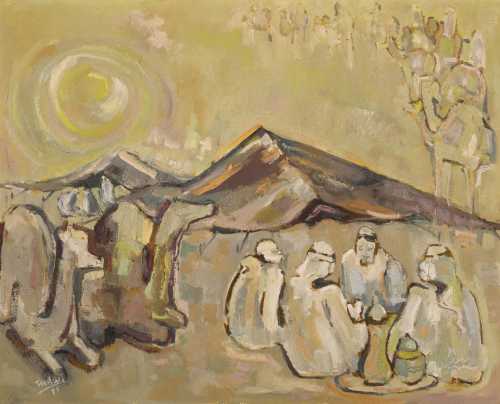 آرتچارت | بدون عنوان (منظره صحرا) از عبدالحلیم رازی