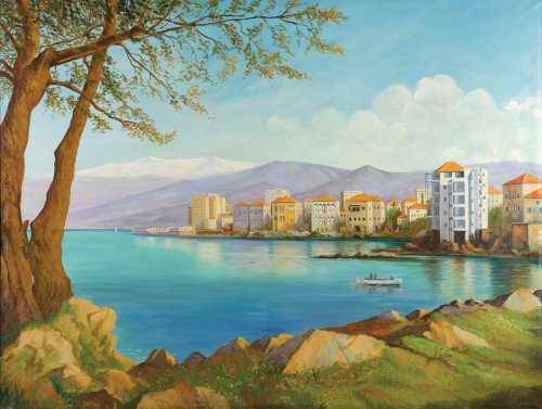 آرتچارت | نمای بیروت از عین المریسه از توفيق البابا