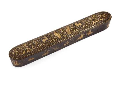 ArtChart | A large Qajar gold damascened steel pencase, Iran, 19th century by Unknown Artist