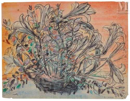ArtChart | Basket of Lilies by Fikret Moualla