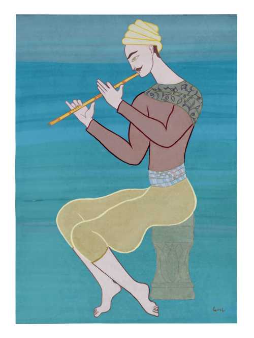 ArtChart | Joueur de Flûte (Flute Player) by Abdelaziz Gorgi