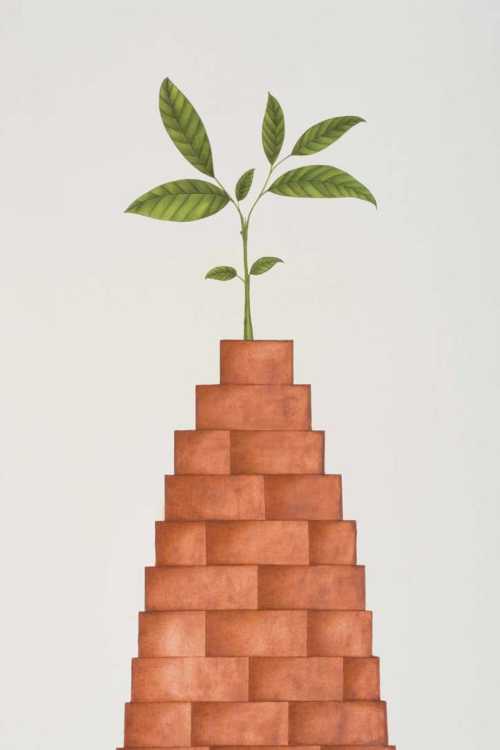 ArtChart | Brick and Plant by Maryam Baniasadi