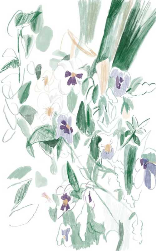 ArtChart | Purple Flowers by Kimia Dehghan