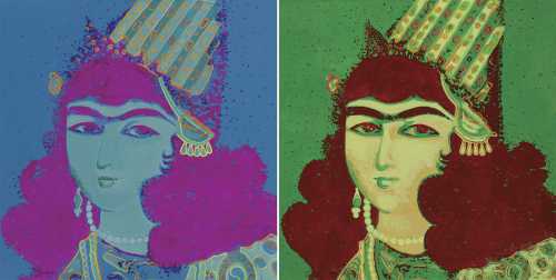 ArtChart | Untitled from the Qajari’s Pop Art series by Kambiz Derambakhsh