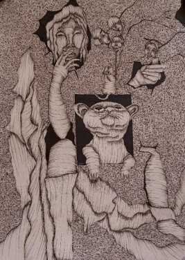 آرتچارت | نشسته‌ام کنار خودم همه چیز تعطیل شده است از مانیا جلالی فراهانی