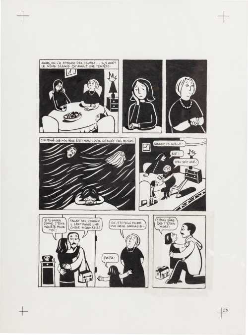 ArtChart | Persepolis (Original Book Art, page 28) by Marjane Satrapi