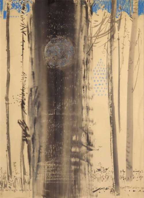 ArtChart | Fire Temple and the Moon's Sorrow by Mohammad Ebrahim Jafari