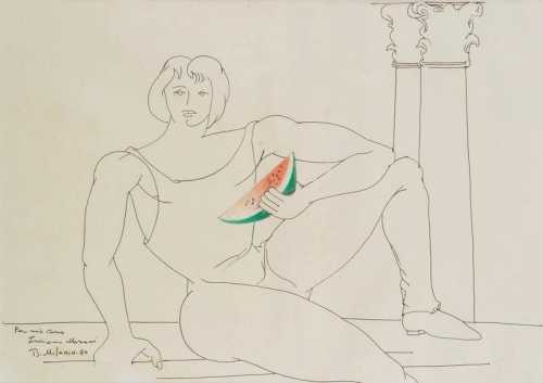 ArtChart | Jeune homme antique Ã  la pastÃ¨que by Bahman Mohasses