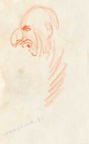 آرتچارت | سلف پرتره قرمز از اردشیر محصص