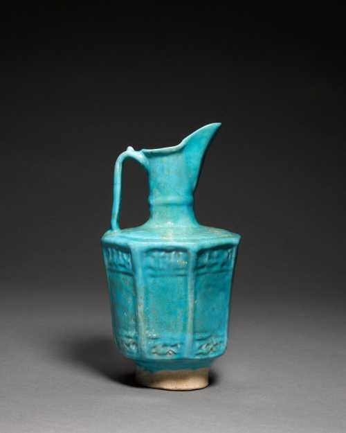 ArtChart | A turquoise-glazed pottery pitcher, Persia, 12th/13th century by Unknown Artist