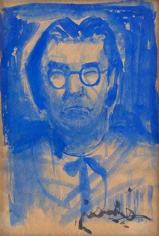 ArtChart | Blue Self-Portrait by Seif Wanly