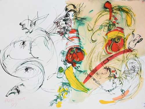 آرتچارت | فیگور عجیب دلقک حاجی فیروز از اردشیر محصص