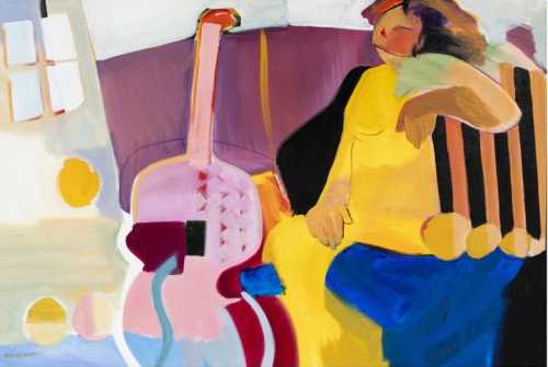 ArtChart | Woman with Guitar by Hessam Abrishami