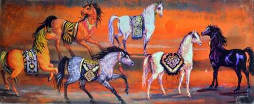 آرتچارت | Cyrus The Great Horses at Pasargard از ناصر اویسی